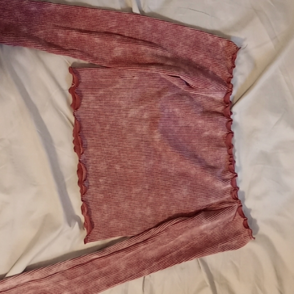 Pink XS aéropostale seamless off the shoulder crop